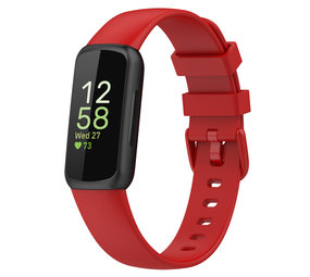 Strap-it® Fitbit Inspire 3 siliconen bandje (rood)