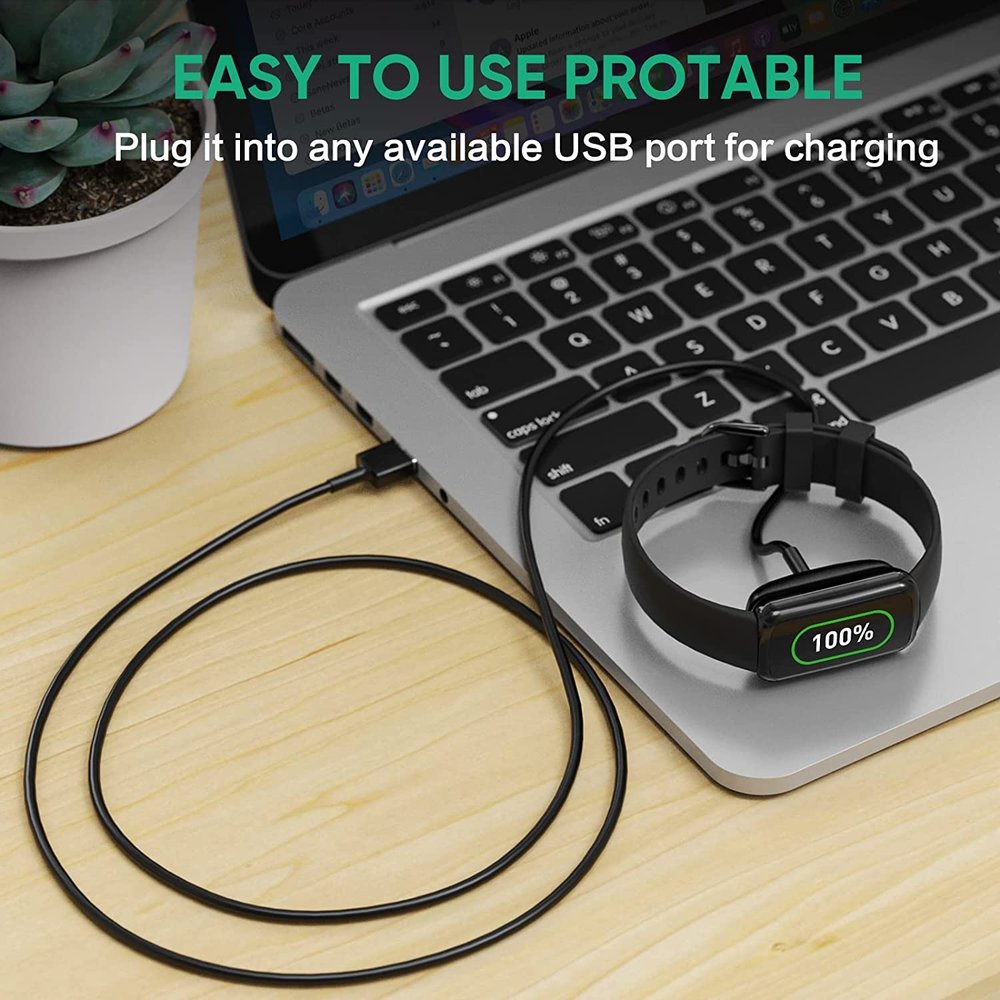 Strap-it® Strap-it Fitbit Inspire 3 oplader / oplaadkabel