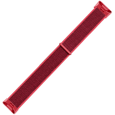 Strap-it® Strap-it Fitbit Charge 3 nylon bandje (rood)