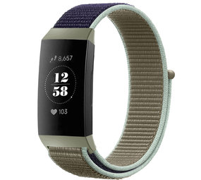 Strap-it® Fitbit Charge 4 nylon band (kaki)