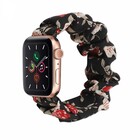 Strap-it® Strap-it Apple Watch Scrunchie bandje (bloemen)