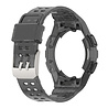 Strap-it® Strap-it Samsung Galaxy Watch 4 Classic 46mm siliconen bandje met frame (transparant zwart) Strap-it® Strap-it Samsung Galaxy Watch 4 Classic 46mm siliconen bandje met frame (transparant zwart)