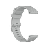 Strap-it® Luxe siliconen horlogeband 22mm - universeel - grijs