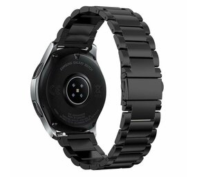 Strap-it® Titanium horlogeband 22mm - universeel - zwart