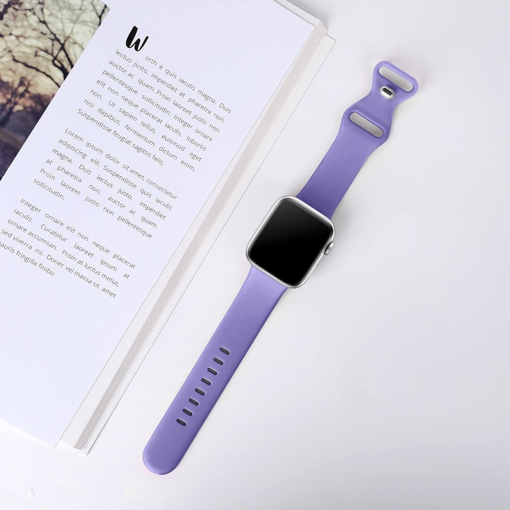 Strap-it® Strap-it Apple Watch siliconen bandje (lila)