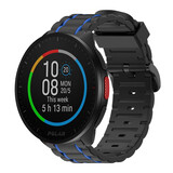 Strap-it® Polar Pacer sport gesp band (zwart/blauw) Strap-it® Polar Pacer sport gesp band (zwart/blauw)