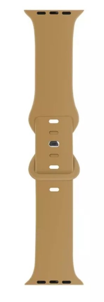 Strap-it® Strap-it Apple Watch siliconen bandje (walnoot)