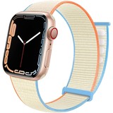 Strap-it® Apple Watch nylon loop bandje (milk white)