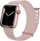 Strap-it® Strap-it Apple Watch nylon loop bandje (lichtroze)
