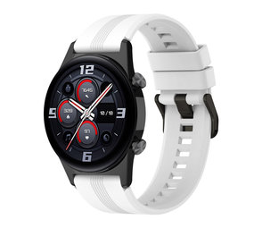 Strap-it® Honor Watch GS 3 siliconen bandje (wit)