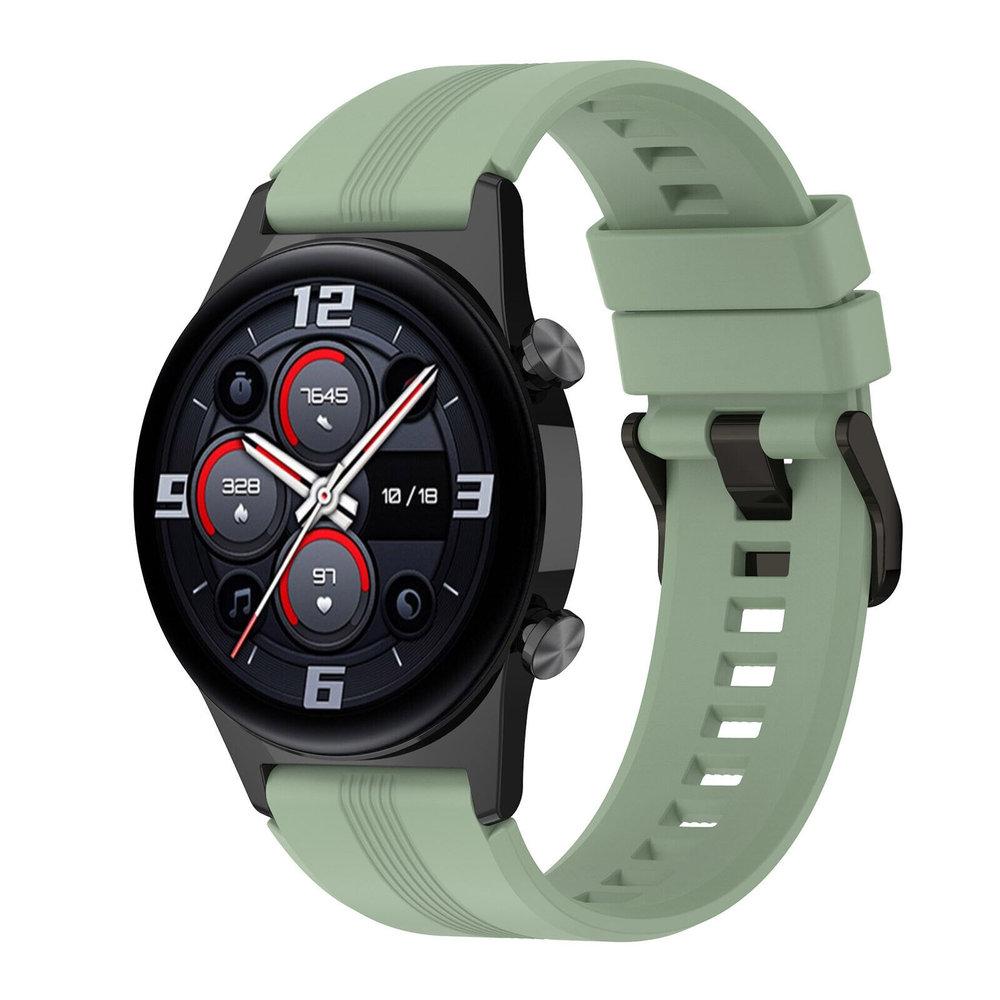 Strap-it® Strap-it Honor Watch GS 3 siliconen bandje (lichtgroen)