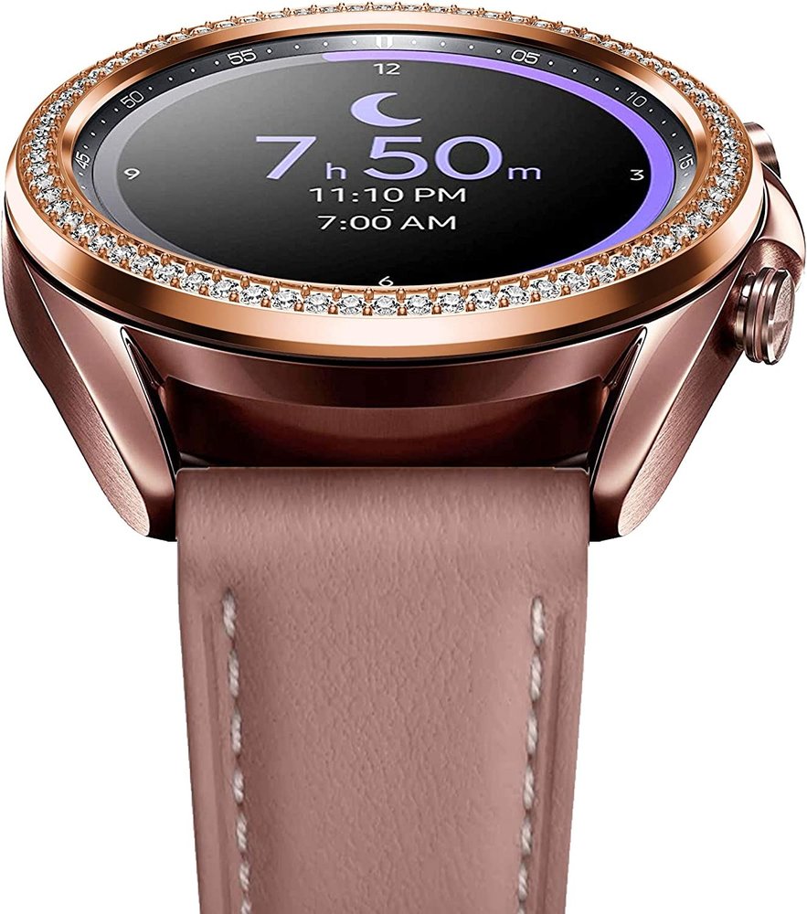 Samsung Galaxy Watch 3 41mm bezel ring rose gold diamond Smartwatchbanden