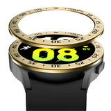 Strap-it® Samsung Galaxy Watch 5 44mm bezel ring tijd (retro goud)