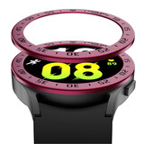 Strap-it® Samsung Galaxy Watch 5 44mm bezel ring tijd (bordeaux)