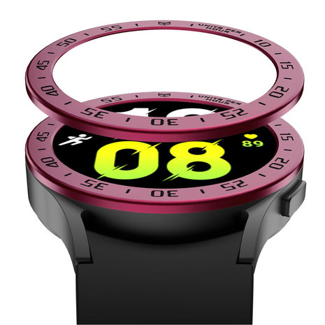 Strap-it® Strap-it Samsung Galaxy Watch 5 44mm bezel ring tijd (bordeaux)