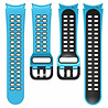 Strap-it® Strap-it Samsung Galaxy Watch 5 40mm sport square bandje (lichtblauw/zwart) Strap-it® Strap-it Samsung Galaxy Watch 5 40mm sport square bandje (lichtblauw/zwart)