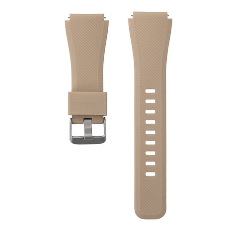 Strap-it® Strap-it Xiaomi Watch S1 siliconen bandje (beige)