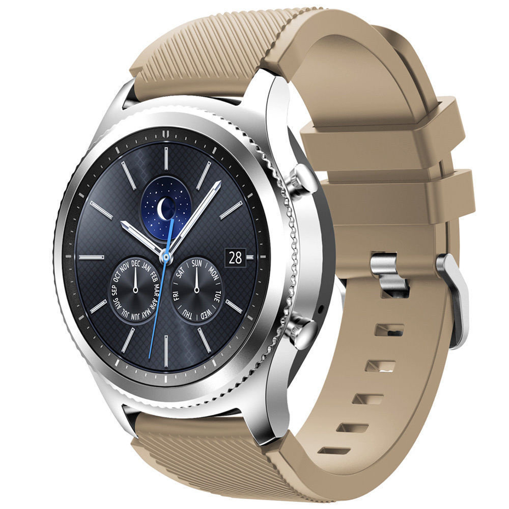 Strap-it® Strap-it Samsung Gear S3 siliconen bandje (beige)