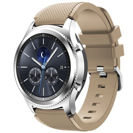 Strap-it® Strap-it Samsung Gear S3 siliconen bandje (beige)