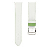 Strap-it® Strap-it Amazfit GTR 2 leren bandje (wit-groen) Strap-it® Strap-it Amazfit GTR 2 leren bandje (wit-groen)
