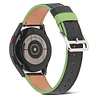 Strap-it® Strap-it Amazfit GTR 3 (Pro) leren bandje (zwart-groen) Strap-it® Strap-it Amazfit GTR 3 (Pro) leren bandje (zwart-groen)