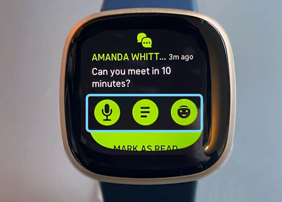 Cómo responder mensajes desde un reloj o pulsera Fitbit