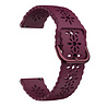 Strap-it® Strap-it Xiaomi Amazfit GTS siliconen bandje met patroon (bordeaux) Strap-it® Strap-it Xiaomi Amazfit GTS siliconen bandje met patroon (bordeaux)