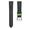 Strap-it® Strap-it Amazfit GTS 3 leren bandje (zwart-groen) Strap-it® Strap-it Amazfit GTS 3 leren bandje (zwart-groen)