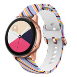 Strap-it® Silly Stripes Samsung Galaxy Watch Active bandje Strap-it® Silly Stripes Samsung Galaxy Watch Active bandje