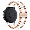 Strap-it® Strap-it Amazfit GTR stalen band (roségoud/wit) Strap-it® Strap-it Amazfit GTR stalen band (roségoud/wit)