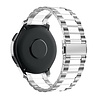 Strap-it® Strap-it Samsung Galaxy Watch 3 45mm stalen band (zilver/wit) Strap-it® Strap-it Samsung Galaxy Watch 3 45mm stalen band (zilver/wit)