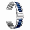 Strap-it® Strap-it Amazfit GTS 2 stalen band (zilver/blauw) Strap-it® Strap-it Amazfit GTS 2 stalen band (zilver/blauw)