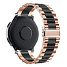 Strap-it® Strap-it Amazfit GTS 3 stalen band (roségoud/zwart) Strap-it® Strap-it Amazfit GTS 3 stalen band (roségoud/zwart)