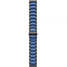 Strap-it® Strap-it Amazfit GTS 3 stalen band (zwart/blauw) Strap-it® Strap-it Amazfit GTS 3 stalen band (zwart/blauw)