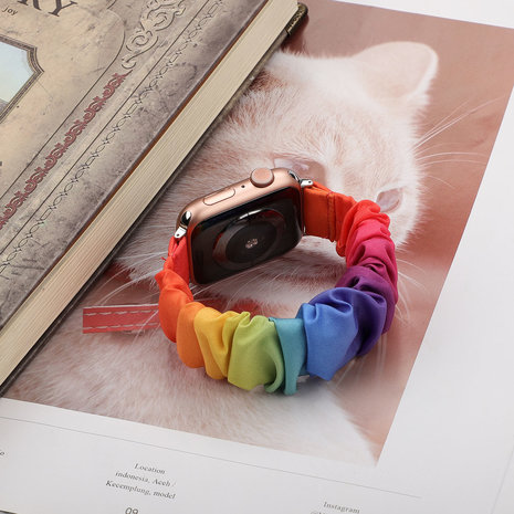 Strap-it® Strap-it Apple Watch Scrunchie bandje (kleurrijk)