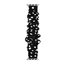 Strap-it® Strap-it Apple Watch Scrunchie bandje (zwart met stippen) Strap-it® Strap-it Apple Watch Scrunchie bandje (zwart met stippen)
