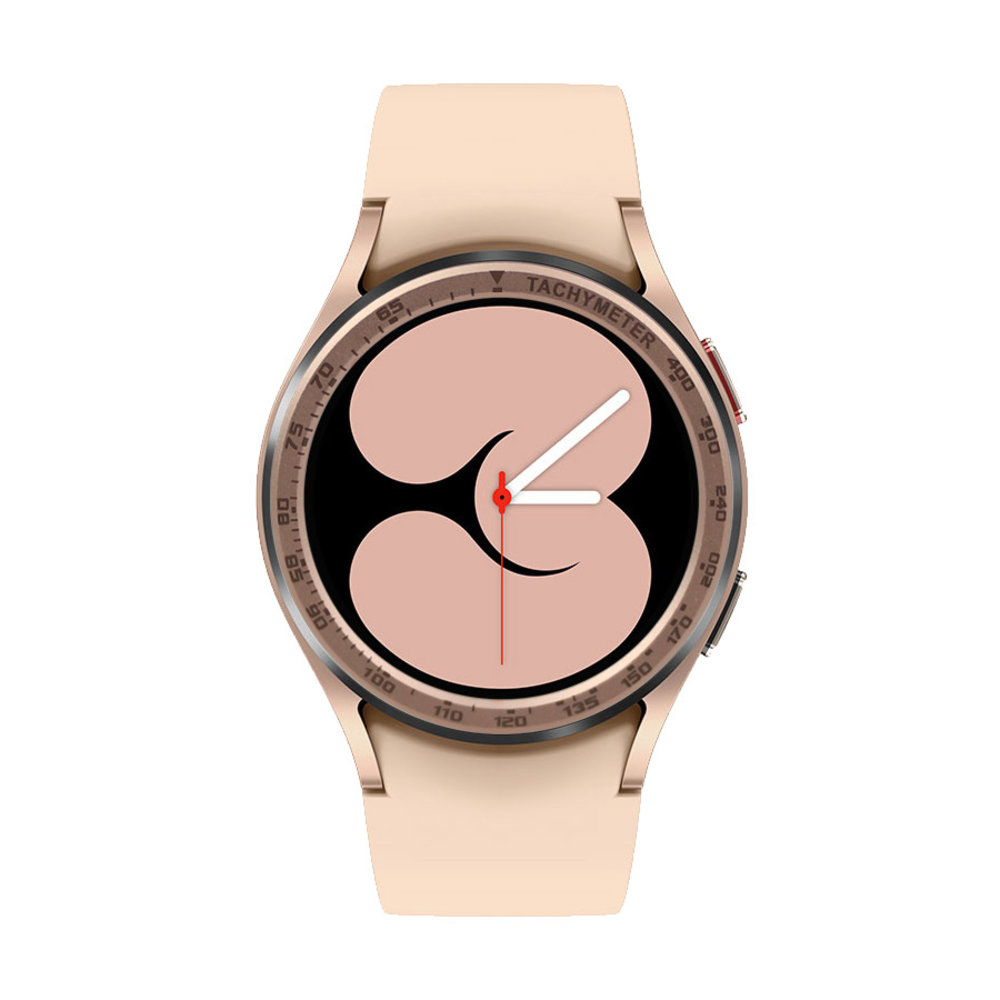 Strap-it® Strap-it Samsung Galaxy Watch 4 40mm bezel ring snelheid  (cherry goud)