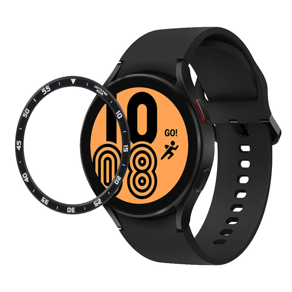 Samsung Galaxy Watch 4 40mm bezel ring tijd zwart Smartwatchbanden