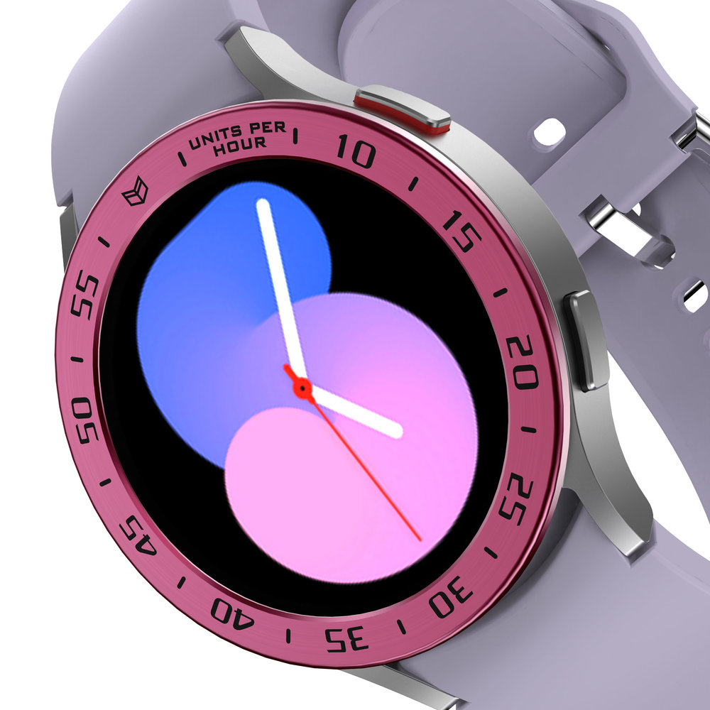 Strap-it® Strap-it Samsung Galaxy Watch 5 40mm bezel ring tijd (bordeaux)