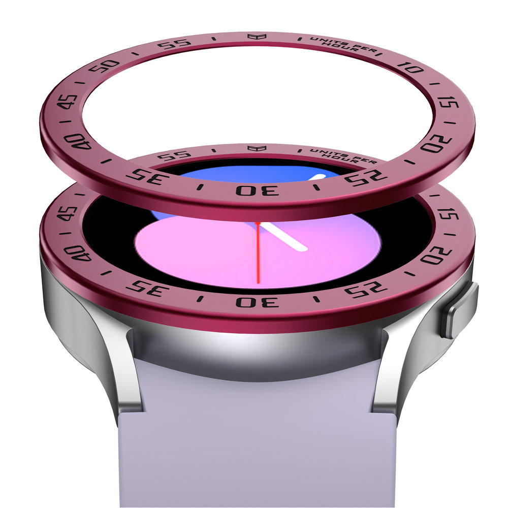 Strap-it® Strap-it Samsung Galaxy Watch 5 40mm bezel ring tijd (bordeaux)