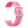 Strap-it® Strap-it Xiaomi Amazfit Bip siliconen bandje met patroon (knalroze) Strap-it® Strap-it Xiaomi Amazfit Bip siliconen bandje met patroon (knalroze)
