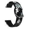 Strap-it® Strap-it Grey Flower Samsung Galaxy Watch 42mm bandje Strap-it® Strap-it Grey Flower Samsung Galaxy Watch 42mm bandje
