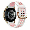 Strap-it® Strap-it Samsung Galaxy Watch 5 Pro sport square bandje (wit/roze) Strap-it® Strap-it Samsung Galaxy Watch 5 Pro sport square bandje (wit/roze)