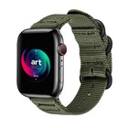 Strap-it® Strap-it Apple Watch nylon gesp bandje (groen)