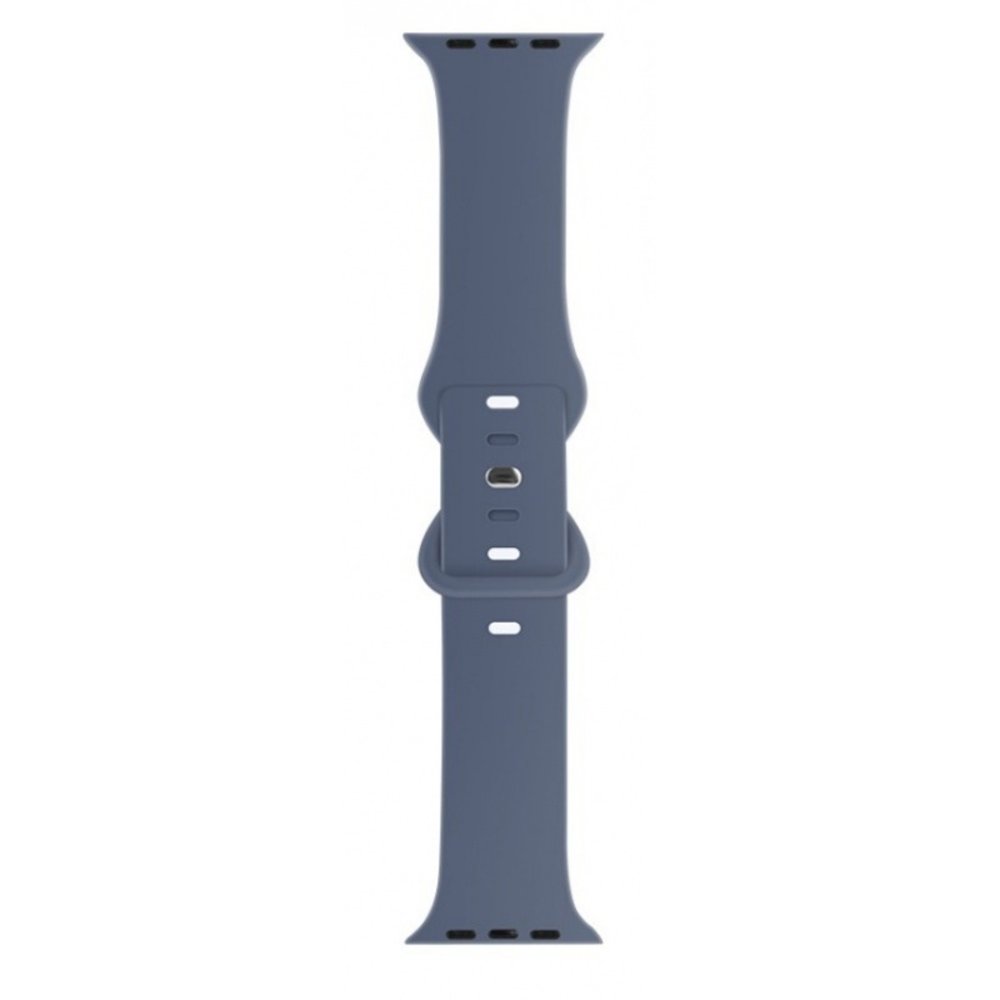 Strap-it® Strap-it Apple Watch siliconen bandje (grijs-blauw)