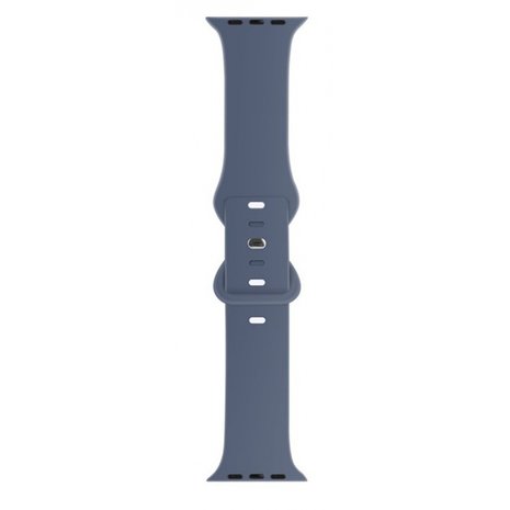 Strap-it® Strap-it Apple Watch siliconen bandje (grijs-blauw)