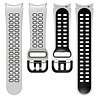 Strap-it® Strap-it Samsung Galaxy Watch 4 44mm sport square bandje (wit/zwart) Strap-it® Strap-it Samsung Galaxy Watch 4 44mm sport square bandje (wit/zwart)
