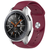 Strap-it® Samsung Galaxy Watch 46mm sport bandje (bordeaux) Strap-it® Samsung Galaxy Watch 46mm sport bandje (bordeaux)