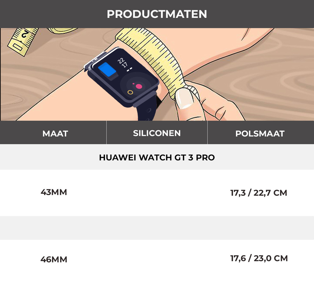 Strap-it® Strap-it Huawei Watch GT 3 Pro 46mm Luxe Siliconen bandje (Aqua) Strap-it® Strap-it Huawei Watch GT 3 Pro 46mm Luxe Siliconen bandje (Aqua)