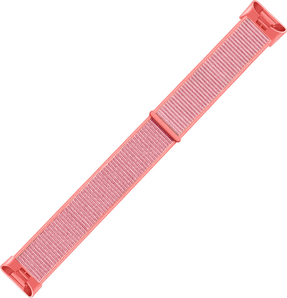 Strap-it® Strap-it Fitbit Charge 4 nylon band (roze/rood)